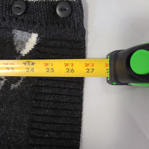 VTG Norton McNaughton Cardigan Black Roses Large Cottagecore Cozy - Picture 9 of 11